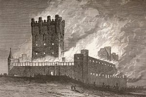 Segovia, España: el incendio en el Alcázar el 6 de marzo de 1862, de 